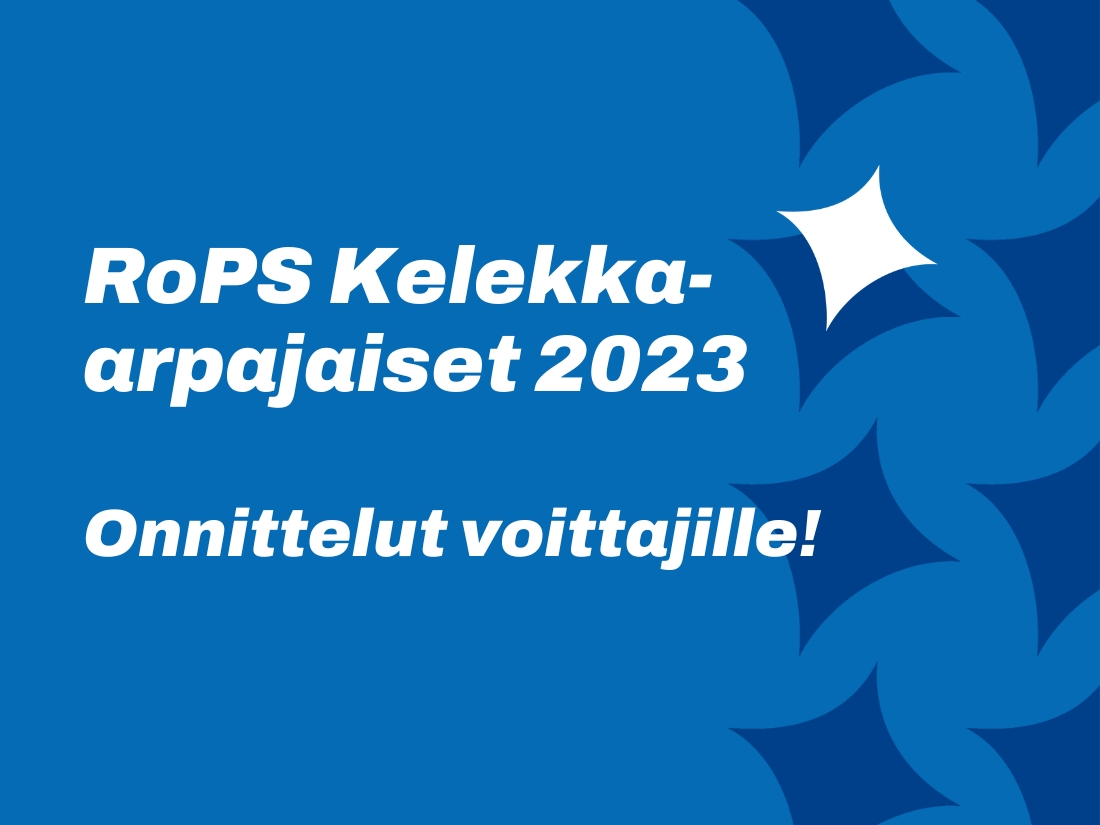 RoPS:n Kelekka-arpajaisten voittajat selvillä