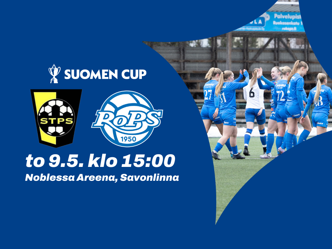 RoPS Naiset avaa Suomen Cupin Helatorstaina