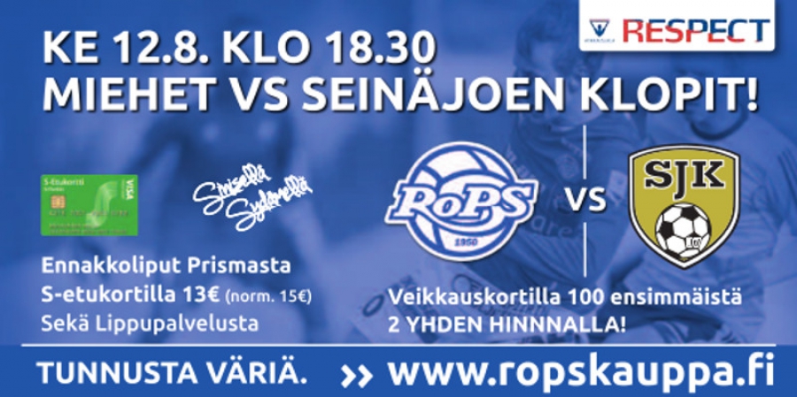 RoPS valmiina voittamaan SJK:n