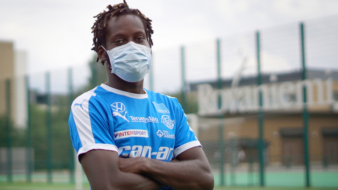 Acheampong  saapui Napapiirille torstaina ja on vielä toistaiseksi maski päällä, mutta toivottavasti heti ensi viikon alusta joukkueen matkassa.